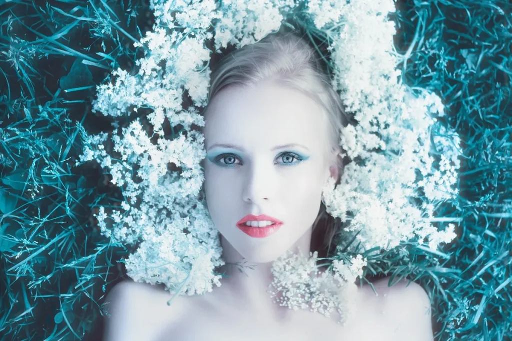 Girl With Flowers Photoshoot Hair Style Model Emotions Fashion Female 628722 1024x683